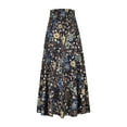 thumbnail image 6 of EINCcm Maxi Skirts for Women Elastic High Waist Long Ankle Length Casual Floral Skirts for Beach Party Holiday, 6 of 6