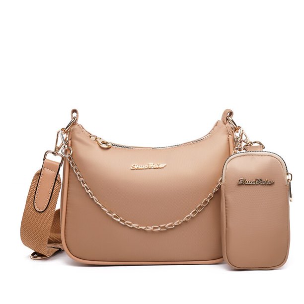 Bolsos de hombro de diseñador de lujo para mujer, bolso femenino impermeable de tela de nailon, bolsos cruzados de hombro con cadena para mujer Fivean unisex