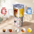 thumbnail image 6 of 20OZ Dog Pattern Lightweight Tumbler with Handle Stainless Steel Double Wall Cup Unique Birthday Christmas Gifts for Dog Lovers Women Men Maintains Drink Temperature for Hours, 6 of 6