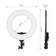 thumbnail image 3 of Mistaha HD-14S 14 Inch Studio Ring Light 36W 3200-5600K Bi-Color Dimmable LED Video Light, 3 of 8