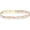 Tri-Color 18Kt Gold over Silver, variant on Italian 925 Sterling Silver, Tri-Color 18K Gold Plated 6-Strand Diamond-Cut 7mm Braided Herringbone Chain Bracelet for Women, Made in Italy