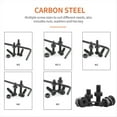 thumbnail image 3 of Kit de Tornillos de Cabeza Hueca Hexagonal de Cabeza de 1060 Piezas Kit Surtido de Tuercas de Tornillo de Perno de Cabeza Avellanada de Acero Al Carbono M2-M5, 3 of 5
