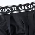 thumbnail image 4 of TANBOM Men's Bulge Enhancing Briefs Mesh Nylon Underwear Black L 1-Pack, 4 of 6
