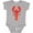 AC-Heather Grey, variant on Lobster Cute Ocean Creature Boys or Girls Baby Bodysuit