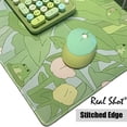 thumbnail image 4 of Green Frog Keyboard Mat Cute-31.5x15.7in-Green Floral Frog Mousepad-Plant Desk Pad- Tulip Aesthetic Desk Mat-Anime Mouse Mat- Desk Organizer Large Gaming Pads, 4 of 6