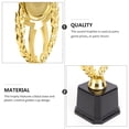 thumbnail image 3 of CIMAXIC golden trophy 19.5cm Golden Creative Design Award Trophy Plastic Reward Prizes Decor Competition Gift Awards Trophy with Black Base for Ceremony Appreciation,8.86"X2.95"X2.95", 3 of 4