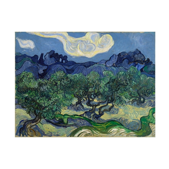 Trademark Fine Art Van Gogh The Olive Trees Canvas Wall Art - 18x24