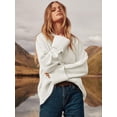 thumbnail image 4 of Luniro Chunky Sweaters for Women Oversized Knit Fall Pullover Sweater Tops Trendy Fashion Clothing, 4 of 10