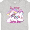 thumbnail image 4 of Inktastic My Aunt Loves Me Unicorn Girls Toddler T-Shirt, 4 of 5