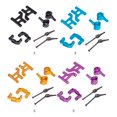 thumbnail image 3 of RC Cars Actualizaciones Parte delantero Swing ARM ST STEING STERING KNUCKLE MODELO MODELO REMOTO CONTROL DE CUCHO DE CUCHO REEMPLAZO PARA TAMIYA CC01 AZUL Eigraketly FN001278-02, 3 of 7