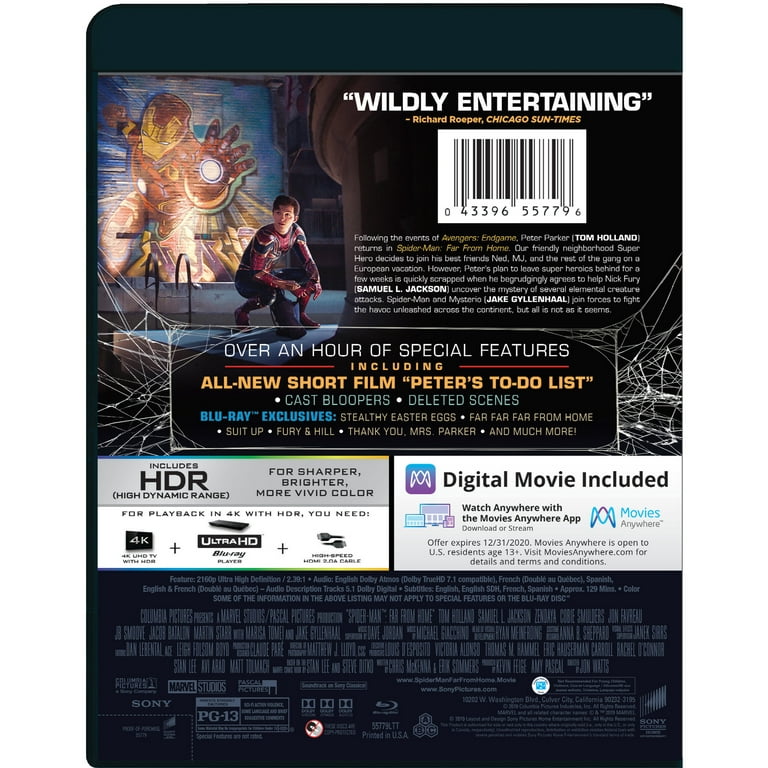 その他 Spider-Man: Far From  [Blu-ray] Amazon.com: Spider-Man: Far From Home [Blu-ray] [2019
