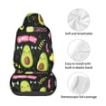 thumbnail image 4 of Wukai Avocado Work Out Full Set Car Seat Covers with Soft Padding Universal Auto Front Seats Protector and Cushion Mat, 4 of 5