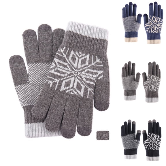 Kamentoy Winter Gloves - Women's Winter Gloves, Warm Touchscreen gloves Women Men, Knit gloves for Cold Weather