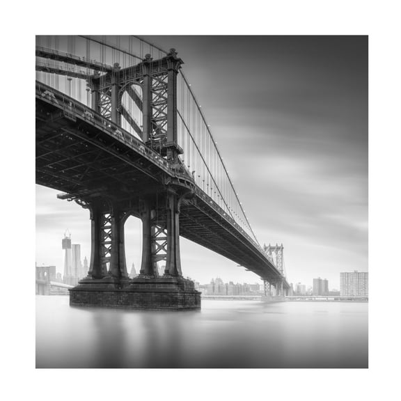 Trademark Fine Art Moises Levy Manhattan Bridge I Canvas Wall Art - 24x24