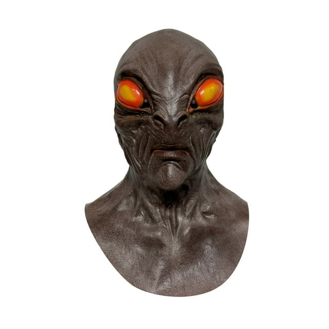 SUNSIOM Couvre-Chef Alien Halloween Réaliste 3D Extraterrestre Accessoire de Cosplay pour Adultes