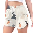 thumbnail image 2 of FORMRS Womens Swim Shorts Mesh Liner Quick Dry Casual Beach Board Bottom with Pockets, Sizes S-2XL, Bunnies and Carrots, 2 of 9