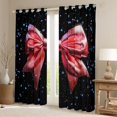 thumbnail image 2 of Castle Fairy Kawaii Bowknot Blackout Curtains Set of 2 (52x84 Each) for Kids Teens Adults,Bling Glitter Window Curtains,Bling Polka Dots Curtains and Drapes,Luxury Bedroom Decor, 2 of 6
