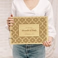 thumbnail image 2 of Darling Souvenir Personalized Engraved Laser Cut Wedding Guest Book Wooden Cover Sign-in Book Registry Guestbook Scrapbook-78, 2 of 7