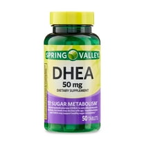 Spring Valley DHEA Dietary Supplement Tablets for Sugar Metabolism, 50 mg, 50 Count