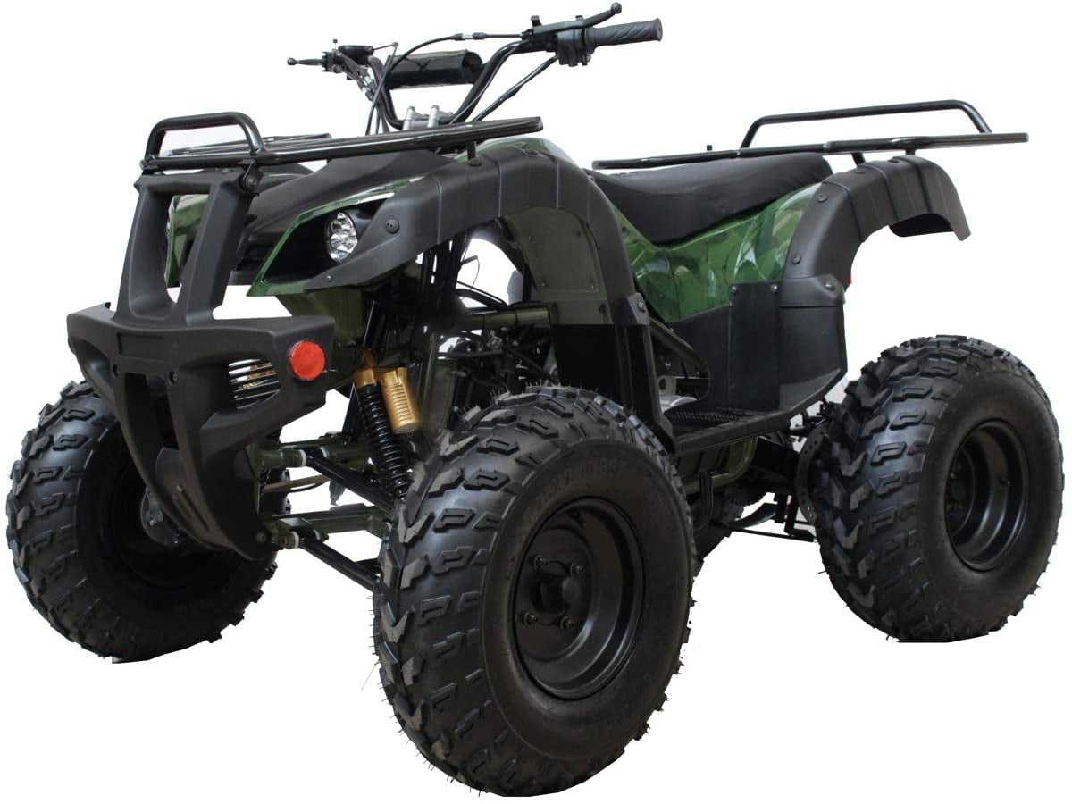 Ricky Powersports Model TK200B5 169cc ATV BIG Size Utility for youth and adults with Big Shining LED Headlight-Burgundy