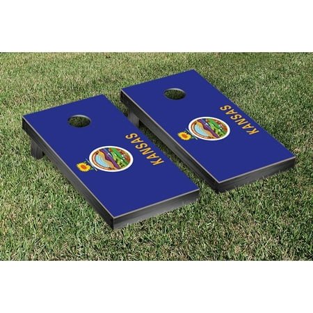 Kansas Flag Cornhole Bean Bag Toss Game