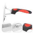 thumbnail image 1 of UPOUART Practical Horse Grooming Tool Metal Comb with Comfortable Rubber Grip for and Shedding Removal, 1 of 7