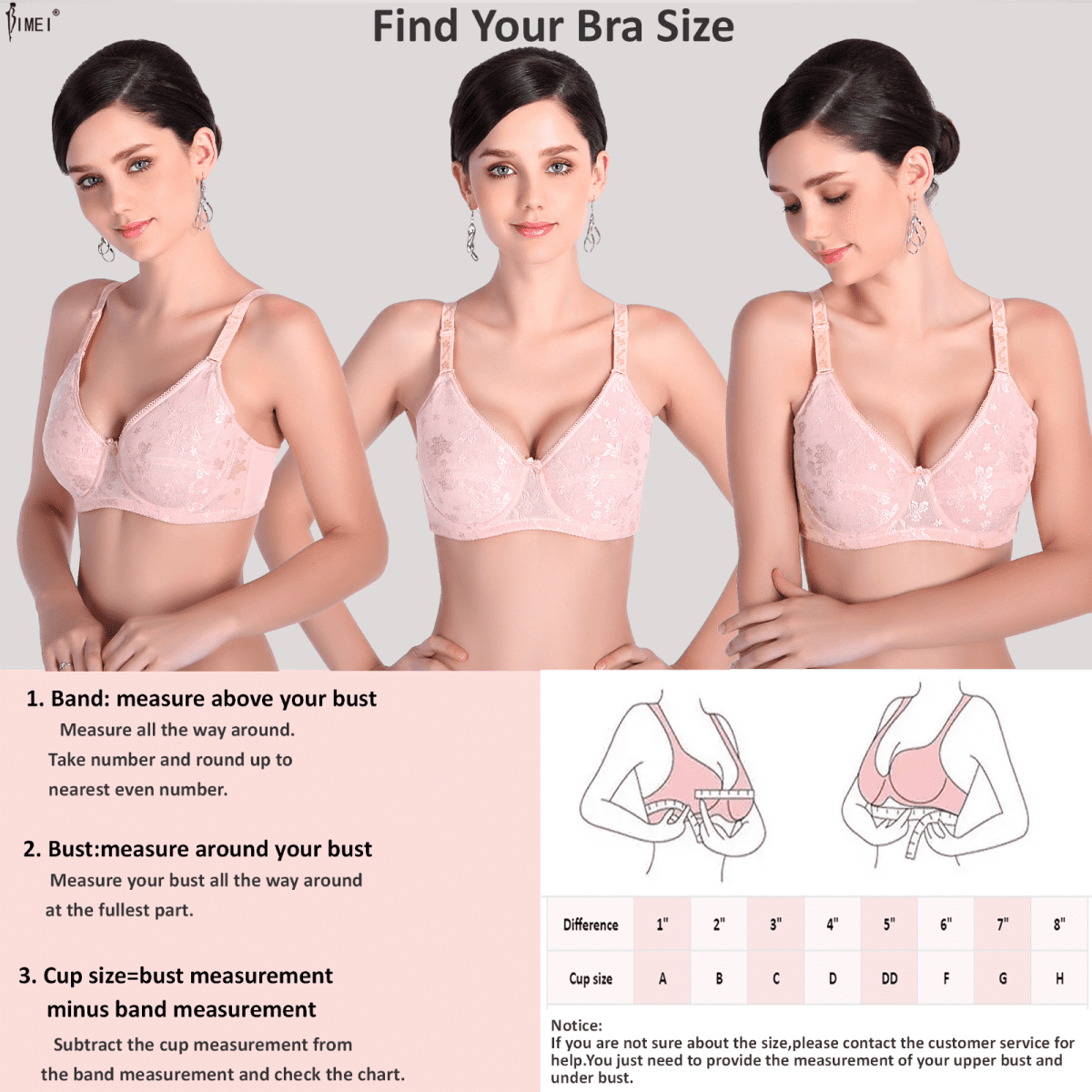 BIMEI Women's Mastectomy Bra Pockets Wireless Post-Surgery Invisible  Pockets for Breast Forms Everyday Bra Plus Size Bra 9818,Ivory White, 40C 