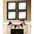 thumbnail image 2 of Rayne Mirrors Rayne Black Satin Wide Square Wall Mirror Set, 2 of 5