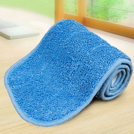 Wet Cloth - Wet Absorption Dry Dust Microfiber Flat Mop Cloth Practical Cleaning Household Mop Replacement Pad Color:Blue Size:40*12