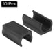 thumbnail image 3 of 30 Paquete de protectores de patas de silla rectangulares antideslizantes de plástico negro de 19mm, 3 of 7