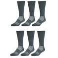 thumbnail image 2 of Wrangler Wool Blend Work Socks for Men, Size 6-12, Charcoal, 6 Pairs, 2 of 5