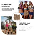 thumbnail image 4 of 1Pc Hawaii Hula Dress Simulated Straw Skirt Festival Dining Table Decor Brown, 4 of 4