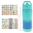 thumbnail image 5 of Kids Water Bottle,16oz Kids Water Bottle with Straw and Stickers, Stainless Steel Vacuum Double Wall Insulated cup for School,Gifts for Boys and Girls, 5 of 11