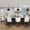 White, variant on iooHug 24" Swivel Bar Stools Set of 2, PU Leather Counter Height Bar Stools with Wood Legs and Footrest, Upholstered Bar Chairs for Kitchen Island, Dining Room, White