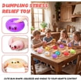 thumbnail image 3 of Glitter Dumpling, 2026 New Glitter Dumpling Squeeze with Box, Dumplings Sensory Squeeze Toys for Stress Relief, Soft Slow Rising Fidget Toys for K*ids Adults Classroom Rewards Party Favors (Pink), 3 of 8