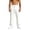 White #040, variant on Men's Straight Leg Sweatpants Elastic Waist Drawstring Loose Fit Open Bottom with Pockets Lounge Pants