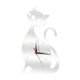 thumbnail image 3 of Reloj de pared con diseño de gato para habitación infantil, reloj de pared moderno y divertido, reloj silencioso. Plata, 3 of 9