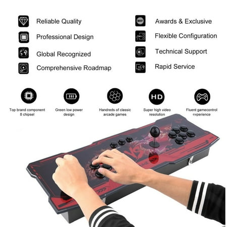 986 In 1 Double Stick Arcade Console Fight Games Gamepad Machine VGA HDMI HD USB Support Pause Function US Plug