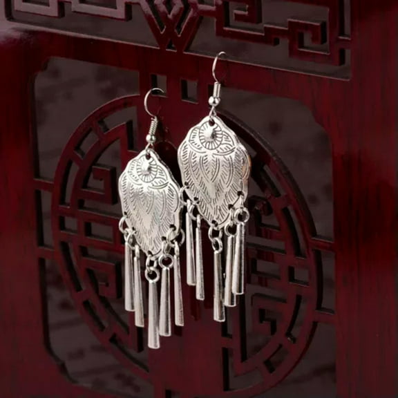 EOEMY Tibetan Silver Vintage Turquoise Women Fashion Jewelry Dangle Earrings Best Gift-4004-01