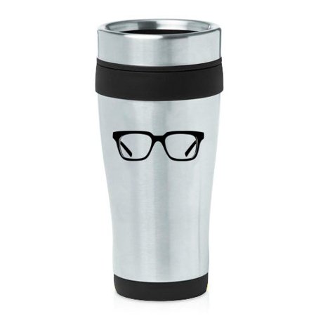 

16 oz Insulated Stainless Steel Travel Mug Optometrist Optometry (Black)