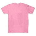 thumbnail image 4 of Stamzod Summer Basic Tee Tops Solid Color Round Neck Pullover Shirts Daily Casual Plus Size Classic T-Shirts Pink-1 L, 4 of 6