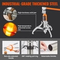 thumbnail image 3 of Extractor hidráulico de engranajes VEVOR, separador de extracción de rodamientos de rueda de capacidad máxima de 5 toneladas, extractor de 2 o 3 mordazas, 3 of 9