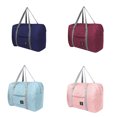 thumbnail image 2 of Bolsa de viaje impermeable de nailon, bolsa de lona plegable Unisex, organizadores, cubos de embalaje de gran capacidad, bolsas de equipaje Almacenamiento y organización del hogar azul oscuro Billuyoard HA3194-02B, 2 of 6