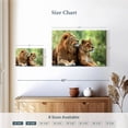 thumbnail image 4 of Elephant Stock Lion Couple Wall Art - Horizontal Canvas Wall Art - Living Room Wall Decor - Animal Canvas - Brown And Gray Decor - 24" x 16", 4 of 8