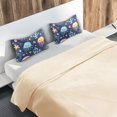 thumbnail image 5 of Yayeee Pillowcase Standard Size Set of 2 Satin Wrinkle Resistant Pillow Case, Yellow Jellyfish, 5 of 7