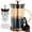 Amber, variant on French Press Coffee Maker 304 Stainless Steel Coffee Press,with 4 Filters System, Heat Resistant Thickness Borosilicate French Press Glass, BPA-Free Brewed Tea Pot Coffee Plunger(Copper 12oz)