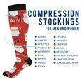 thumbnail image 4 of joogoo Santa Claus Gifts Socks Women Men Knee High Sock, 4 of 8