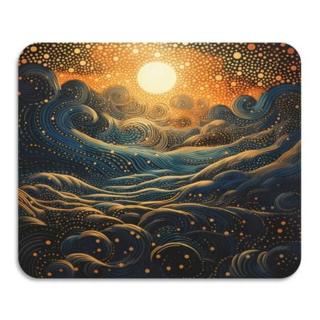 

ALAZA Dish Drying Mat for Kitchen Sunset Starry Sky Counter Absorbent Draining Pad 23.6 x19.7