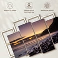 thumbnail image 6 of Elephant Stock Waipi'o Island Shores Wall Art - Horizontal Multi Panel Canvas - Living Room Wall Decor - Beach Multi Panel - Gray And Black Decor - 75" x 48", 6 of 8