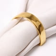 thumbnail image 2 of MKLZ Set of 12 Semicircle Napkin Rings, Gold Napkin Holder for Table Decor, 2 of 5